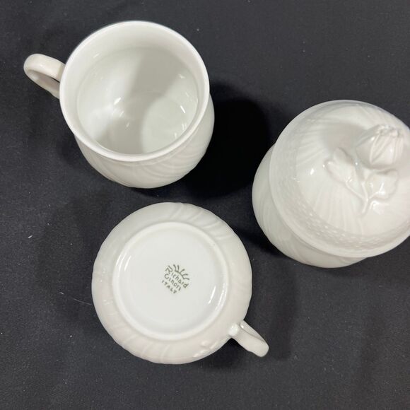 Richard Ginori Vecchio Pots de Creme set of 3 Bianca white - Picture 9 of 9